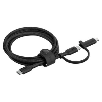 Belkin BOOST CHARGE™ PRO 2v1 USB-C a Lightning odolný kabel, 1,5m černý