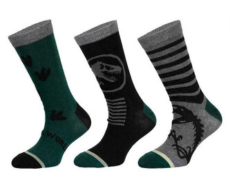 3PACK dětské ponožky Jurassic World vícebarevné (39267/green) 23/26