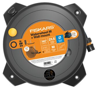 Set buben s hadicí M 1/2", dosah 21,5 metrů s držákem na zeď