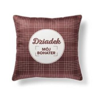 Poduszka z lamówką dla Dziadka