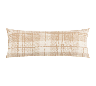 POVLAK na relaxační polštář KREP - Béžová,Bílá - 55x180 cm