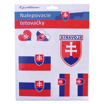 Tetovací obtisky Slovensko 7 motivů - barevné