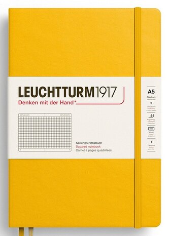 Zápisník Sunflower Hardcover Medium (A5) čtverečkovaný