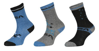3PACK dětské ponožky NASA vícebarevné (39133/blue) 23/26