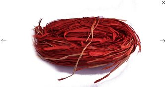 Přírodní lýko - provázek červený, 20g