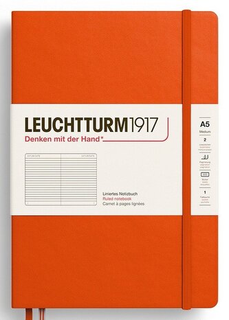 Zápisník Pumpkin Hardcover Medium (A5) linkovaný