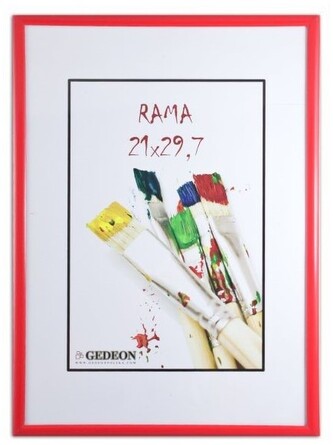 Ramka 40 x 50 cm plastikowa zielona, niebieska, czerwona, Gedeon
