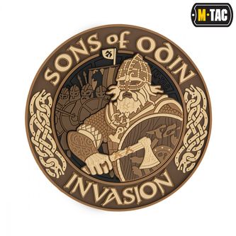 Nášivka M-Tac Sons of Odin 3D - hnědá-desert