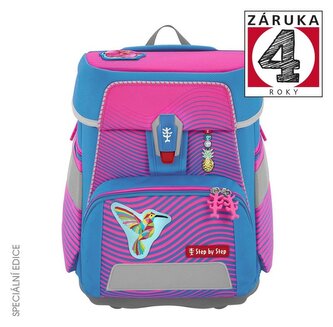 Školní aktovka SPACE NEON, Kolibri Kaja - 5 dílný set, AGR certifikát