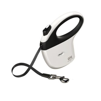 Flexi Vodítko One S pásek 5m bílo-černé