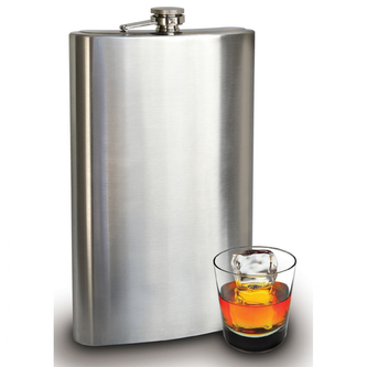 Obří placatka 1,9 l - stříbrná