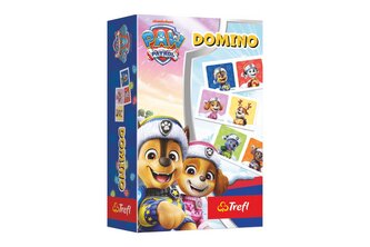 Domino papírové Tlapková patrola/Paw patrol 28 kartiček společenská hra v krabici 10x15x4cm