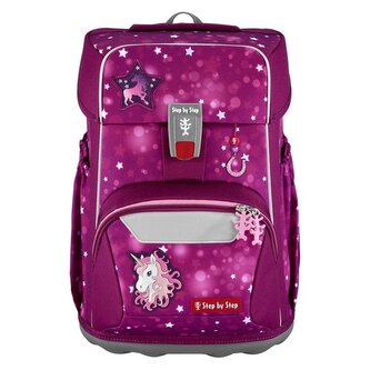 Školní aktovka Step by Step GIANT Sweet Unicorn Nuala, pro prvňáčky - 5dílný set, certifik