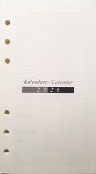 Wkład do organizera terminarz 2026 7,5x12,5cm