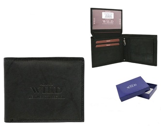 Always Wild Peněženka černá pánská kožená