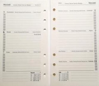 Wkład do organizera notes finanse adresy 7,5x12,5