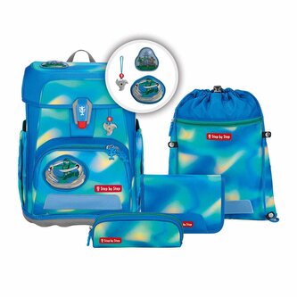 Školní aktovka CLOUD FLASH, Ninja Zazu - 5 dílný set, AGR certifikát