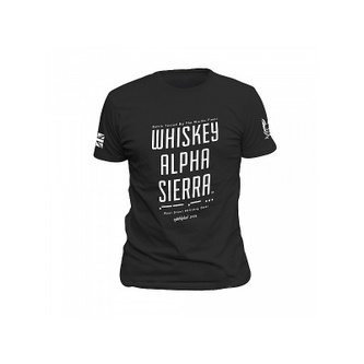 Tričko Whiskey Alpha Sierra, Warrior, Černé, L