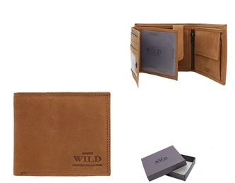 Always Wild Peněženka pánská hnědá kožená