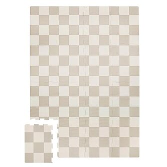 3 SPROUTS Pěnová hrací podložka Checkerboard/Beige