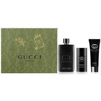 Gucci Guilty pour Homme Dárková sada Toaletní voda 90 ml, deostick 75 ml a sprchový gel 50 ml