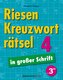 Riesen-Kreuzworträtsel in großer Schrift 4 (5 Exemplare à 3,99 EUR)