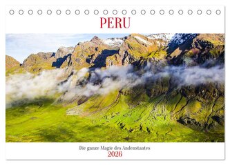 Peru - Magie der Anden (Tischkalender 2026 DIN A5 quer), CALVENDO Monatskalender