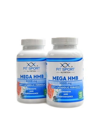 FitSport Nutrition - Mega HMB 3000 mg 2 x 120 vege kapslí DUOPACK
