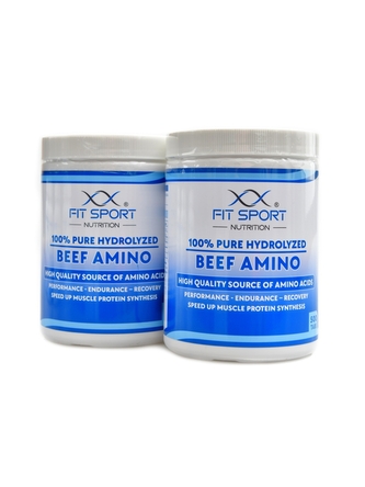 FitSport Nutrition - Beef amino 100% pure hydrolyzed 2 x 500 tablet DUOPACK