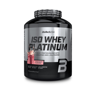 BioTech Iso Whey Platinum 1816 g strawberry (jahoda)