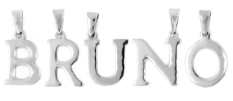 Přívěsek PÍSMENO - chirurgická ocel, písmena M