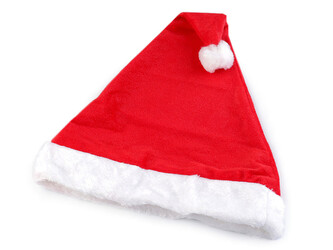 Vánoční čepice - 12 ks - 1 červená