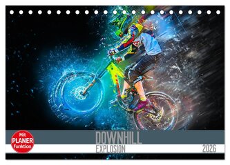 Downhill Explosion (Tischkalender 2026 DIN A5 quer), CALVENDO Monatskalender