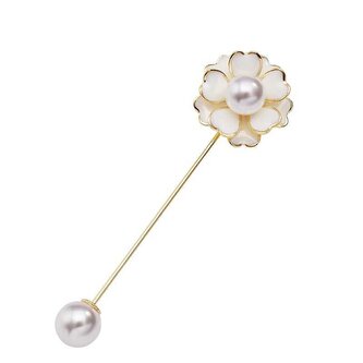 Pozlacená perličková brož Gold Troli