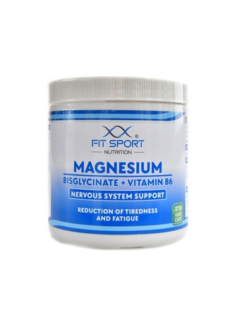 FitSport Nutrition - Magnesium Bisglycinate + Vitamin B6 270 vege caps