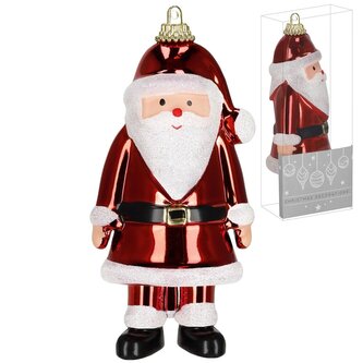 Santa Claus 13 cm červený, vánoční ozdoba