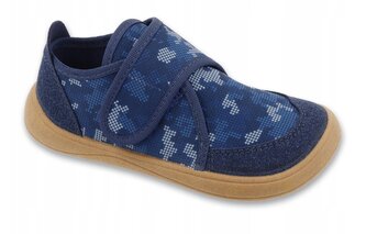 140X001- bačkorky do školy BEFADO BAREFOOT motiv modrý maskáč 140XY001_29