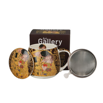 DUO PORCELAIN Hrnek s čajovým sítkem 972495