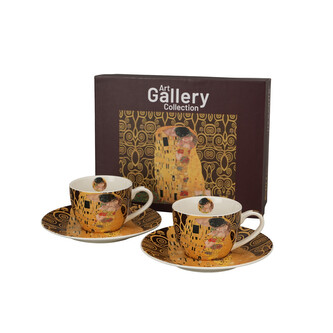 DUO PORCELAIN Dva šálky na espresso s podšálky 972518