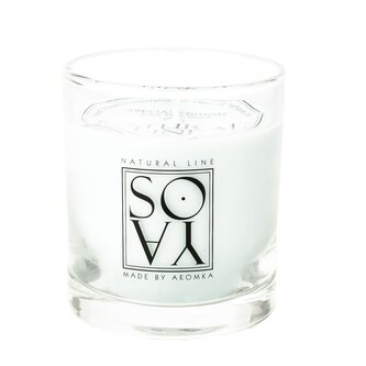 Přírodní vonná svíčka sójová - AROMKA - Whiskovka, 200 ml - Bílý čaj