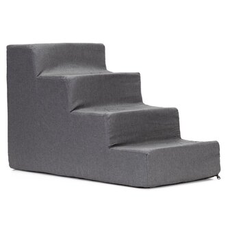 Schůdky pro psa 60x30x40 cm SPRINGOS PA0337 tmavě šedé