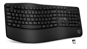 CONNECT IT FOR HEALTH Ergonomická klávesnice, CZ + SK verze, ČERNÁ