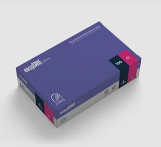 easyCARE  - latexové rukavice, pudrované, vel. XS-XL, (100ks), nesterilní - S