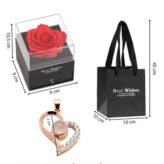 HA5279 VĚČNÁ RŮŽE + NÁHRDELNÍK