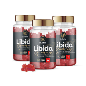 Dr. Swiss Gumové vitamíny na podporu mužského libida, 60 ks - 3 měsíce | 3 balení