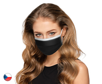 10x stylová nano rouška IIR Balerina - Antracit