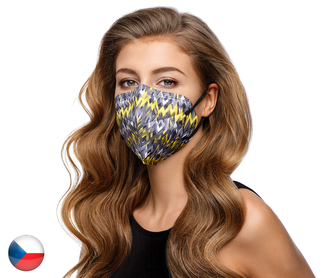 Český NanoRespirátor FFP2 -Černožlutý (č.53)