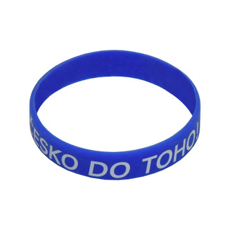 Náramek silikonový Česká republika Česko do toho - modrý