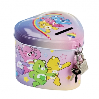 Skarbonka metalowa zamykana serce Care Bears STARPAK 569218