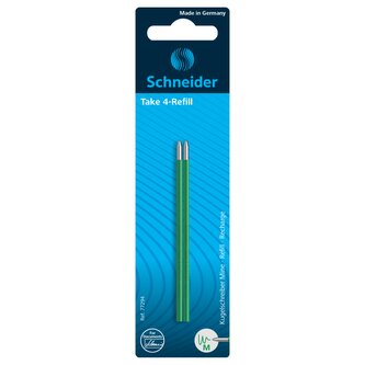 Sada 2 kuličkových náplní Schneider Take 4 M - zelená